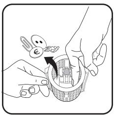FAURE FWH6100P - Cleaning the drain filter - 6