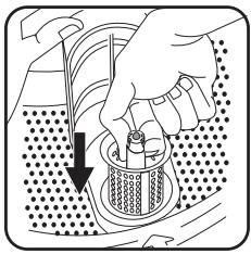 FAURE FWH6100P - Cleaning the drain filter - 8