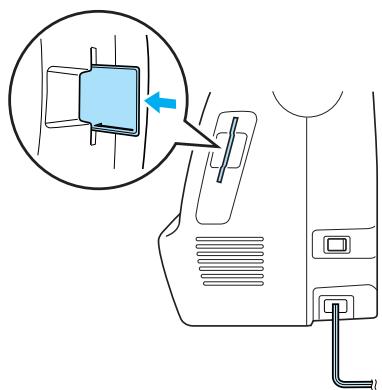 BROTHER INNOV-IS 700E - Insert the embroidery card in the embroidery card slot on the right side of the machine. - 1