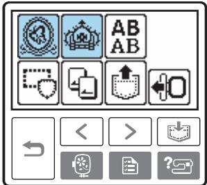 BROTHER INNOV-IS 700E - Select the type of the embroidery pattern. - 1