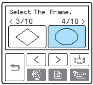BROTHER INNOV-IS 700E - Select the frame shape. - 2