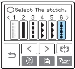 BROTHER INNOV-IS 700E - Select the stitch. - 1