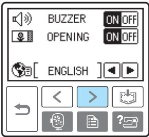 BROTHER INNOV-IS 700E - Press the item to be set. - 3