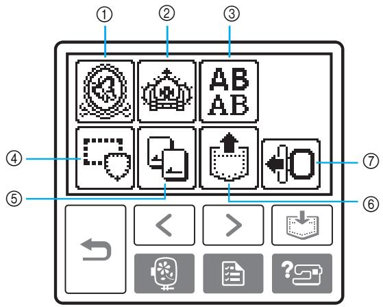 BROTHER INNOV-IS 700E - ■ Pattern type selection screen - 1