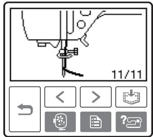 BROTHER INNOV-IS 700E - ☐ Example: Upper threading - 3