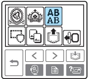 BROTHER INNOV-IS 700E - Select the alphabet patterns. - 1