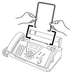 BROTHER FAX-T106 - Fixez le support de sortie papier et le bac à papier - 1