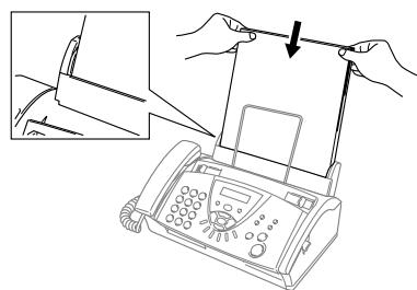 BROTHER FAX-T106 - Chargez le papier - 2