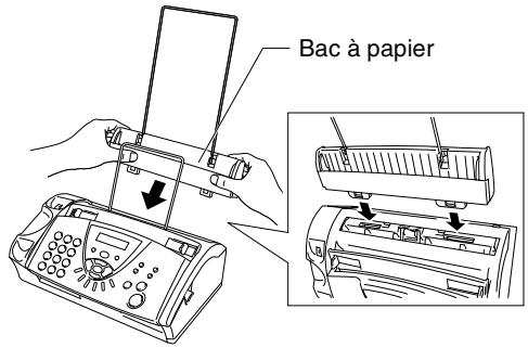 BROTHER FAX-T106 - Fixez le support de sortie papier et le bac à papier - 3