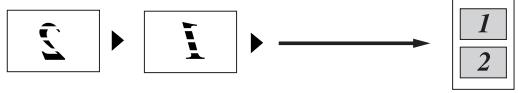 BROTHER 2820 - When using the ADF, place the document face down in the direction shown below. - 2