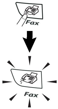 BROTHER 2820 - How to enter Fax mode - 1