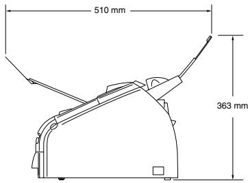 BROTHER 2820 - Dimensions - 2