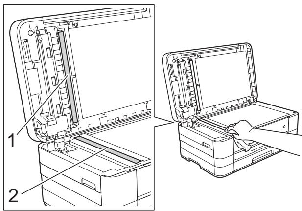 BROTHER MFC-J4410DW,  MFC-J4610DW,  MFC-J4710DW - Nettoyage de la vitre du scanner - 2