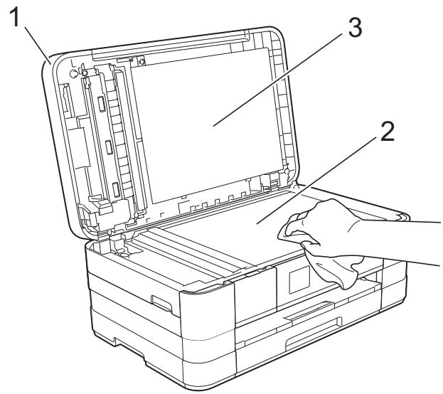 BROTHER MFC-J4410DW,  MFC-J4610DW,  MFC-J4710DW - Nettoyage de la vitre du scanner - 1