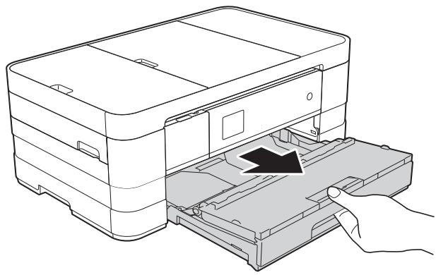 BROTHER MFC-J4410DW,  MFC-J4610DW,  MFC-J4710DW - Chargement du papier dans le bac à papier #1 - 2