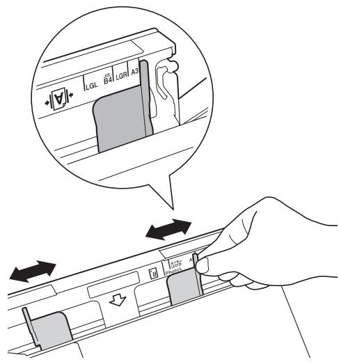 BROTHER MFC-J4625DW - Slide the manual feed slot paper guides to fit the paper width that you are using. - 1
