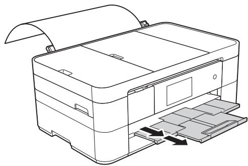 BROTHER MFC-J4625DW - Slide the manual feed slot paper guides to fit the paper width that you are using. - 5