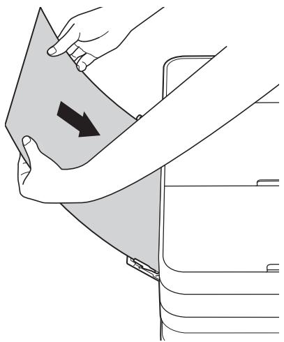BROTHER MFC-J4625DW - Slide the manual feed slot paper guides to fit the paper width that you are using. - 2