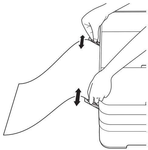 BROTHER MFC-J4625DW - Slide the manual feed slot paper guides to fit the paper width that you are using. - 3