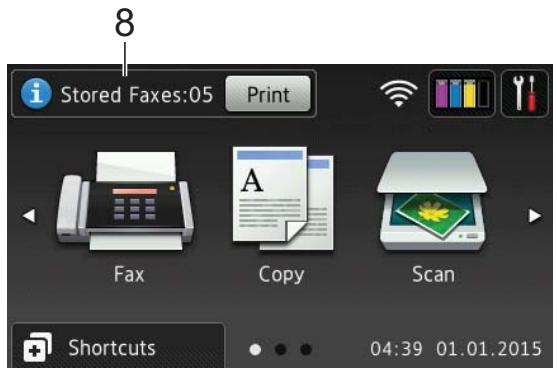 BROTHER MFC-J4625DW - Stored Faxes: - 1