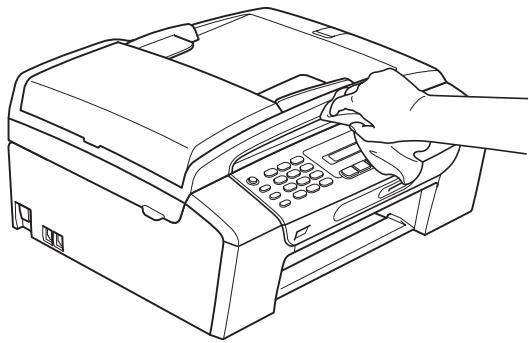 BROTHER MFC-250C - Clean the outside of the machine as follows: - 2