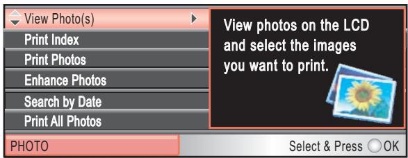 BROTHER MFC-490CW - Entering PhotoCapture mode - 2
