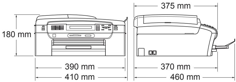BROTHER MFC-490CW - Dimension - 1