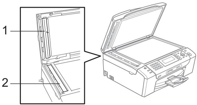BROTHER MFC-490CW - Cleaning the scanner glass - 2