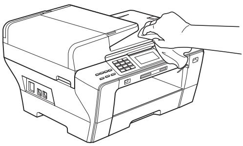 BROTHER MFC-6490CW - Clean the outside of the machine as follows: - 3