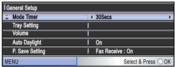 BROTHER MFC-6490CW - Press ◀ or ▶ to choose 30Secs. - 2