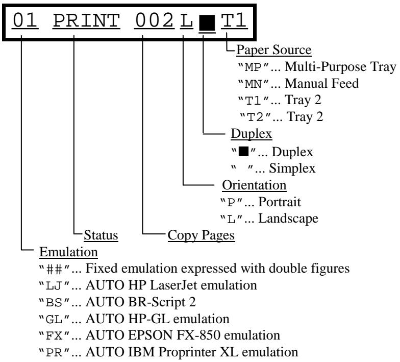 BROTHER HL-2060 - Printer Status Messages - 1