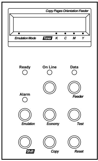 BROTHER HL-2400CEN - BUTTONS IN SHIFT MODE - 1