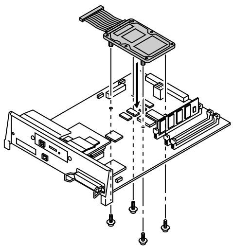 BROTHER HL-2600CN - Installing a HDD (Hard Disk Drive) - 4