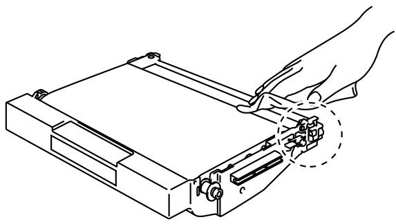 BROTHER HL-2600CN - Clean the OPC Belt Cartridge and the OPC Belt Cartridge Case with a dry cotton cloth. - 1