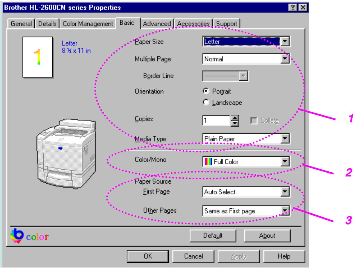 BROTHER HL-2600CN - Basic Tab - 1