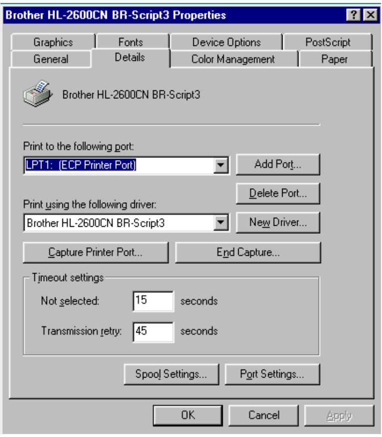 BROTHER HL-2600CN - Details Tab - 1