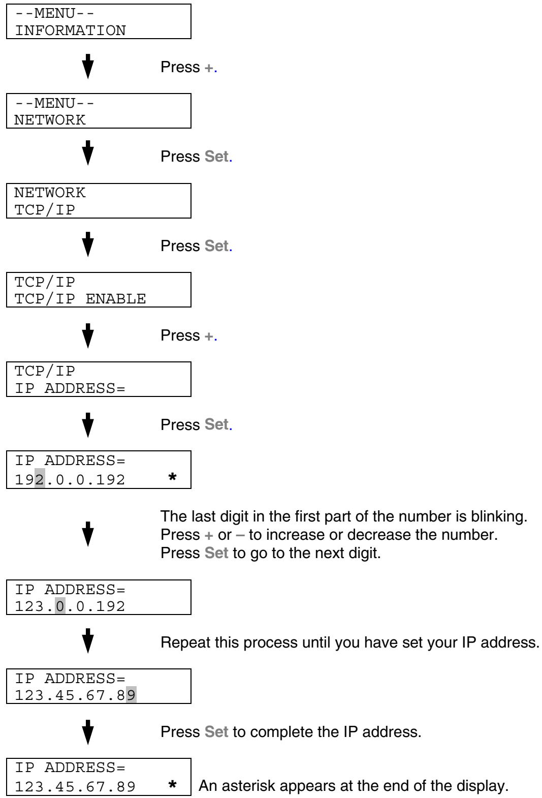 BROTHER HL-2600CN - Set IP Address - 1