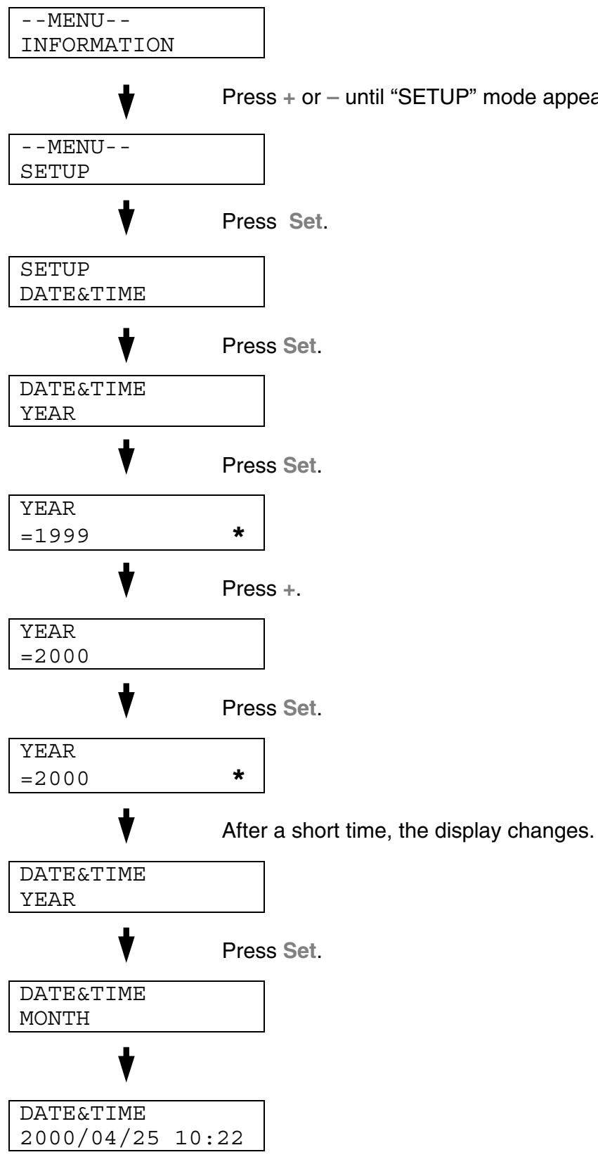 BROTHER HL-34500CN - Set Date and time - 1