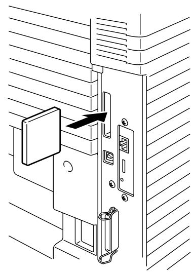 BROTHER HL-34500CN - INSTALLING A COMPACT FLASH CARD - 2