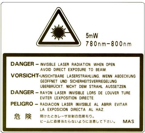 BROTHER HL-34500CN - IEC 60825 Specification (220 - 240 V Model Only) - 1
