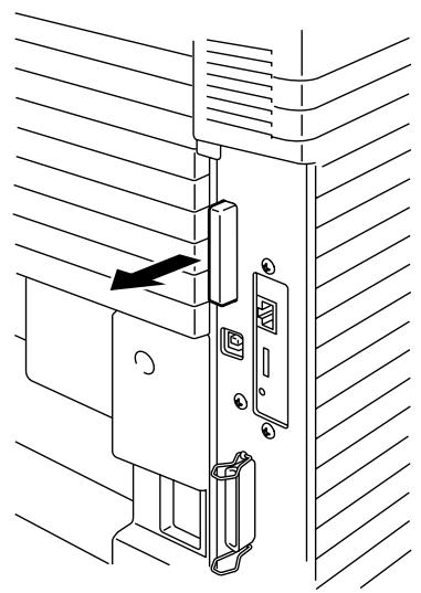 BROTHER HL-34500CN - INSTALLING A COMPACT FLASH CARD - 1