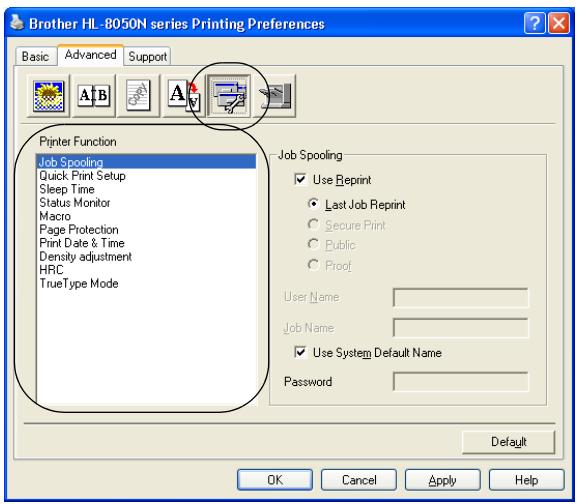 BROTHER HL-8050 - Device Options - 1