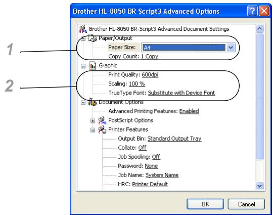 BROTHER HL-8050 - Advanced Options - 2