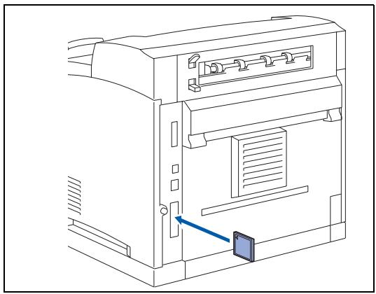 BROTHER HL-8050 - Installing the CompactFlash Card - 4