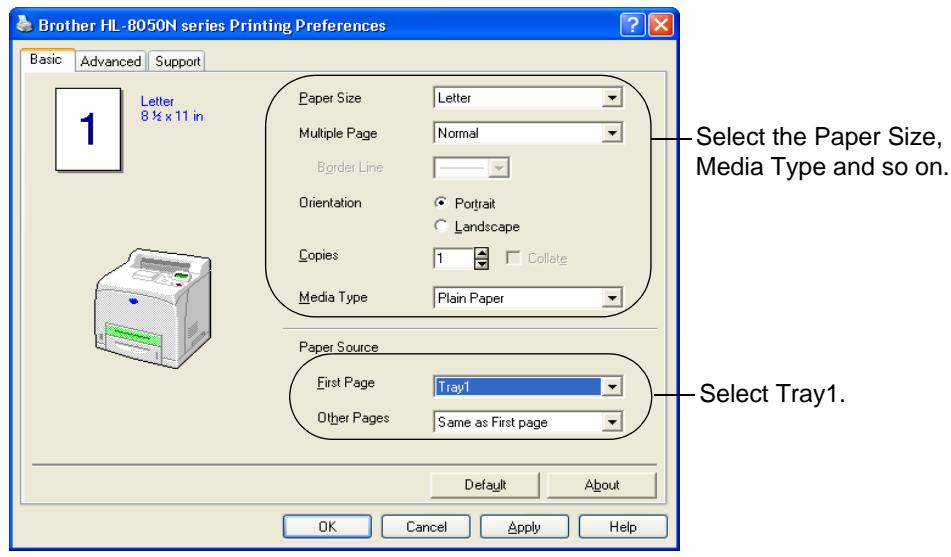 BROTHER HL-8050 - Printing on A4/Letter Paper from the Paper Tray - 1