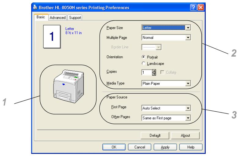 BROTHER HL-8050 - Basic tab - 2