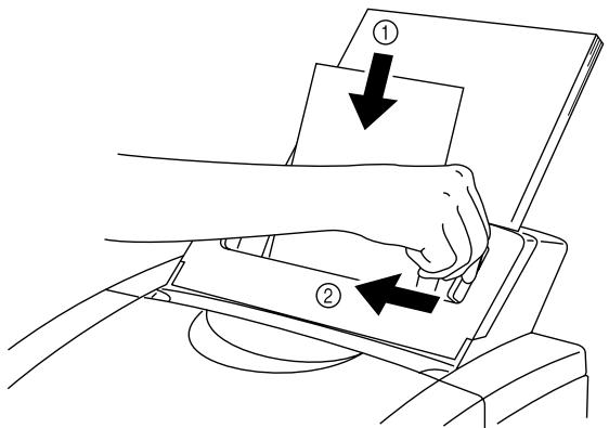 BROTHER HL-1040 - ☐ When you load one sheet of paper manually: - 1