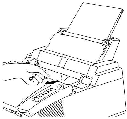 BROTHER HL-1070 - □ Paper Jam under Feeder 1 - 2