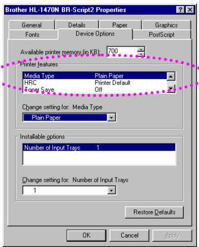 BROTHER HL-1230 - Select the Paper Size, Media Type and paper Source etc. in the printer driver. - 3