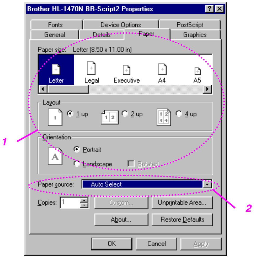 BROTHER HL-1230 - Paper Tab - 1